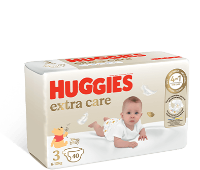 Huggies + pannolino+ extra care+ protezione+ cuscinetti assorbenti + winnie the pooh